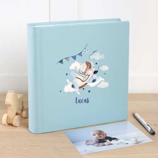 Picture of Eco Leather Baby Slip In Photo Album for 200 4x6 Photos