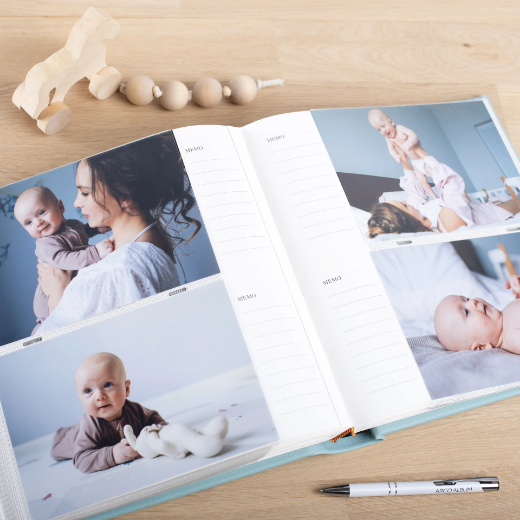 Picture of Eco Leather Baby Slip In Photo Album for 200 4x6 Photos