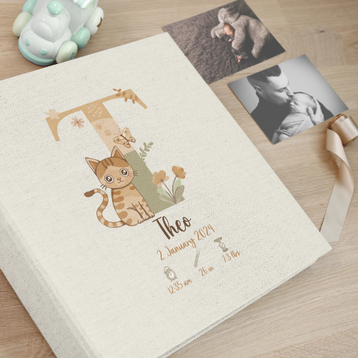Picture of Linen Baby Self Adhesive Photo Album