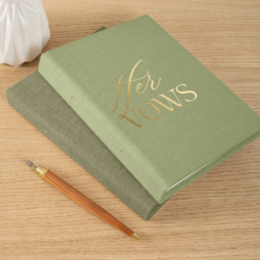 Picture of Set of 2 Linen Vow Books
