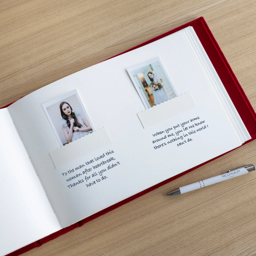 Picture of Velvet Wedding Guest Book