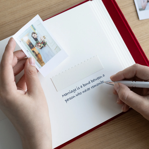 Picture of Velvet Wedding Guest Book