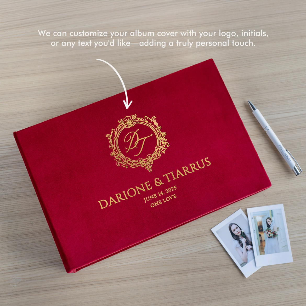 Picture of Velvet Wedding Guest Book