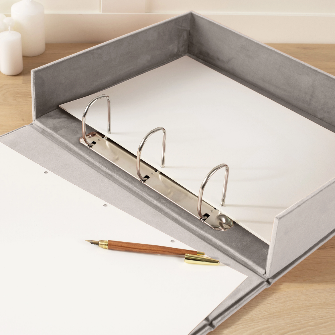Picture of Velvet Ring Binder Box, #M62