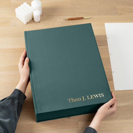 Picture of Velvet Ring Binder Box
