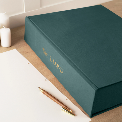 Picture of Velvet Ring Binder Box
