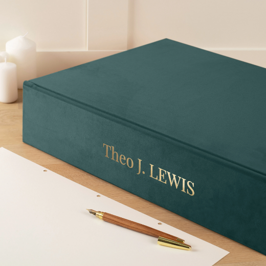 Picture of Velvet Ring Binder Box