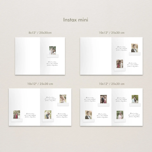 Picture of Linen Wedding Guest Book Vertical