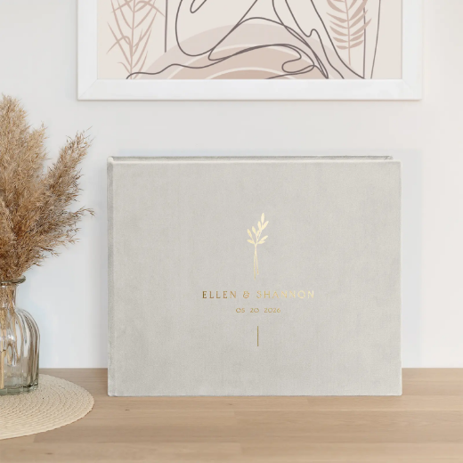 Picture of Velvet Wedding Guest Book
