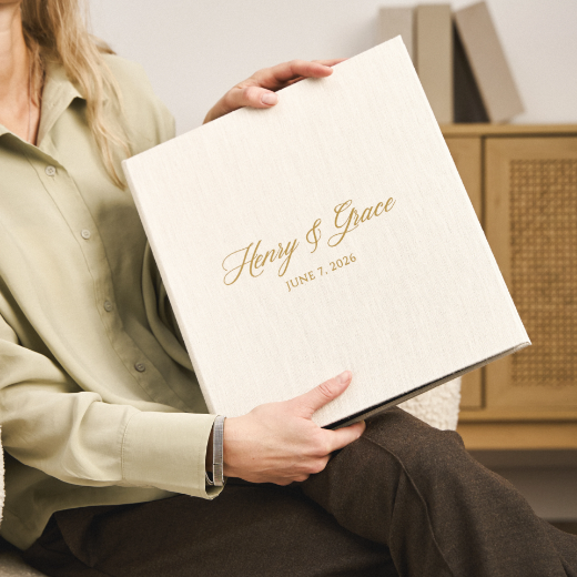 Picture of Linen Slip In Photo Album for 100-1000 4x6 Photos