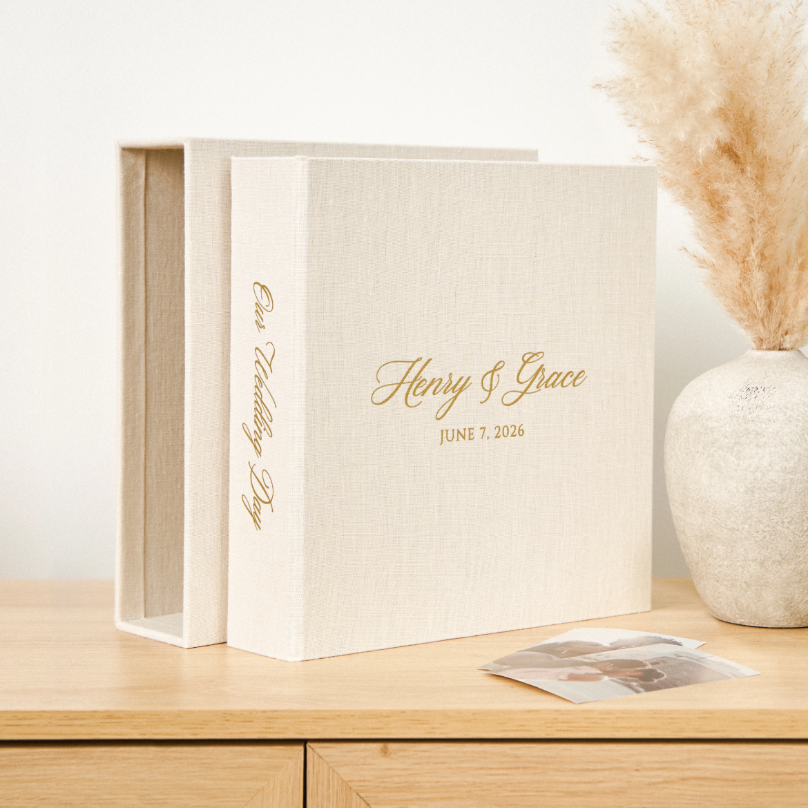 Picture of Linen Slip In Photo Album for 100-1000 4x6 Photos