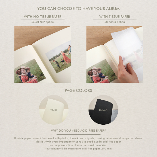 Picture of Eco Leather Traditional Photo Album Photo Window