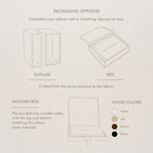 Picture of Eco Leather Lay Flat Photo Album, Photo Window