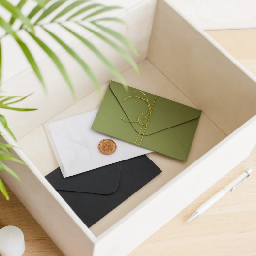 Picture of Velvet Wedding Card Box With Slot