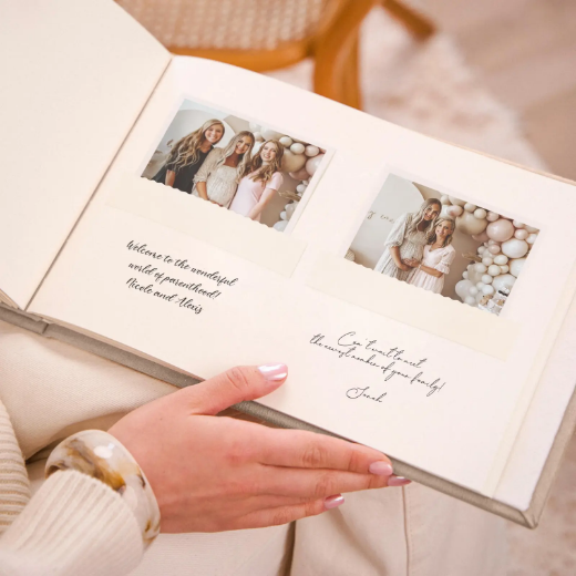 Picture of Velvet Baby Shower Book, Design B246