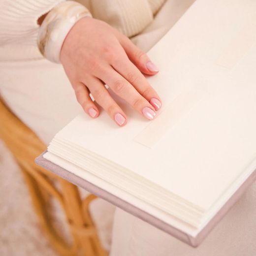 Picture of Velvet Baby Shower Book, Design B245