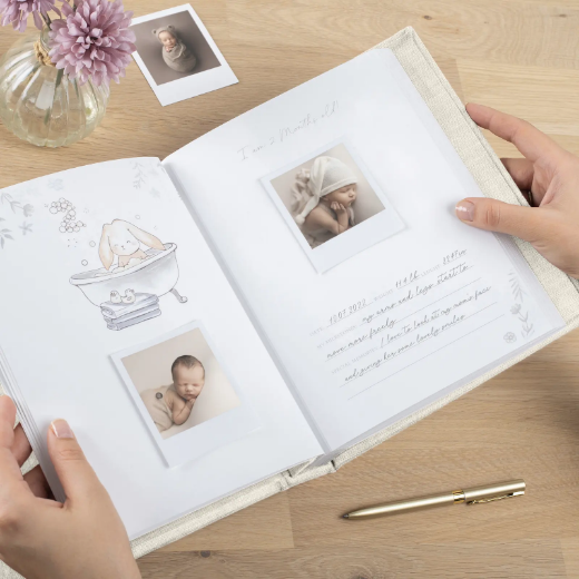 Picture of Linen Baby Photo Book, Limited Bunny Edition