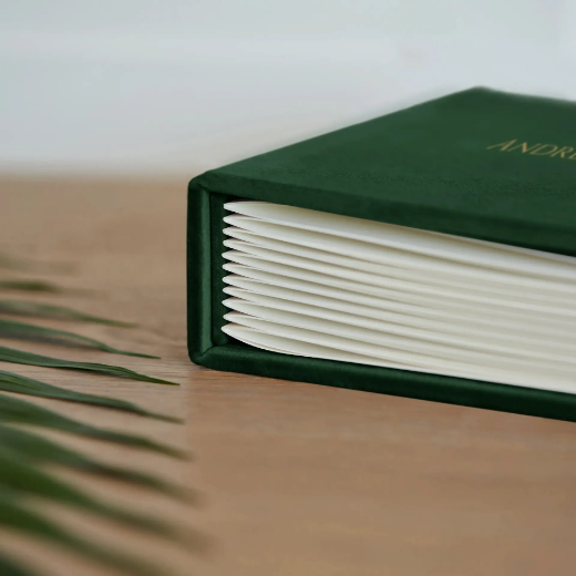 Picture of Velvet Wedding Guest Book