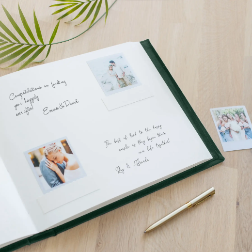 Picture of Velvet Wedding Guest Book