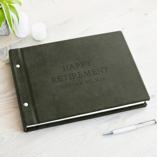 Picture of Leather Retirement Book