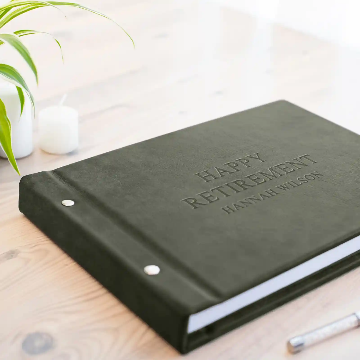 Picture of Leather Retirement Book