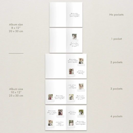 Picture of Velvet Wedding Guest Book Vertical W143