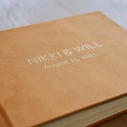 Picture of Velvet Wedding Guest Book