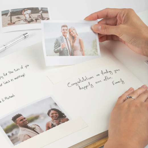 Picture of Velvet Wedding Guest Book