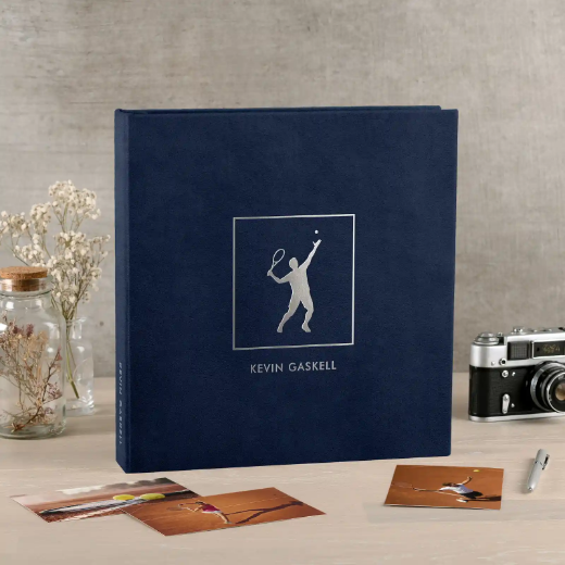 Picture of Velvet Slip In Photo Album for 100-1000 4x6 Photos, Tennis Lover Book