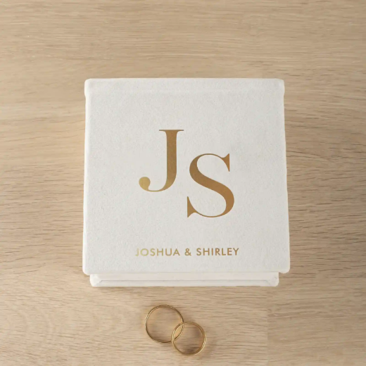 Picture of Velvet Ring Bearer Box