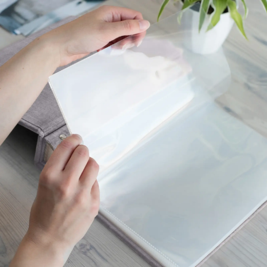 Picture of Linen Baby Slip In Photo Album for 8x10 Photos