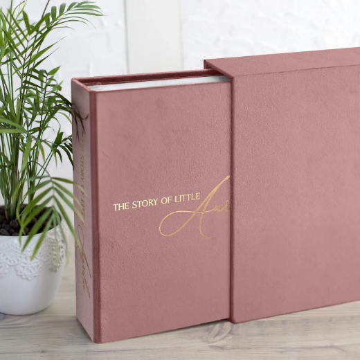 Picture of Velvet Baby Slip In Photo Album for 8x10 Photos