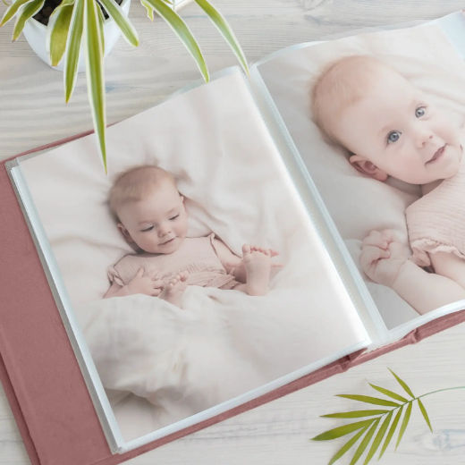 Picture of Velvet Baby Slip In Photo Album for 8x10 Photos