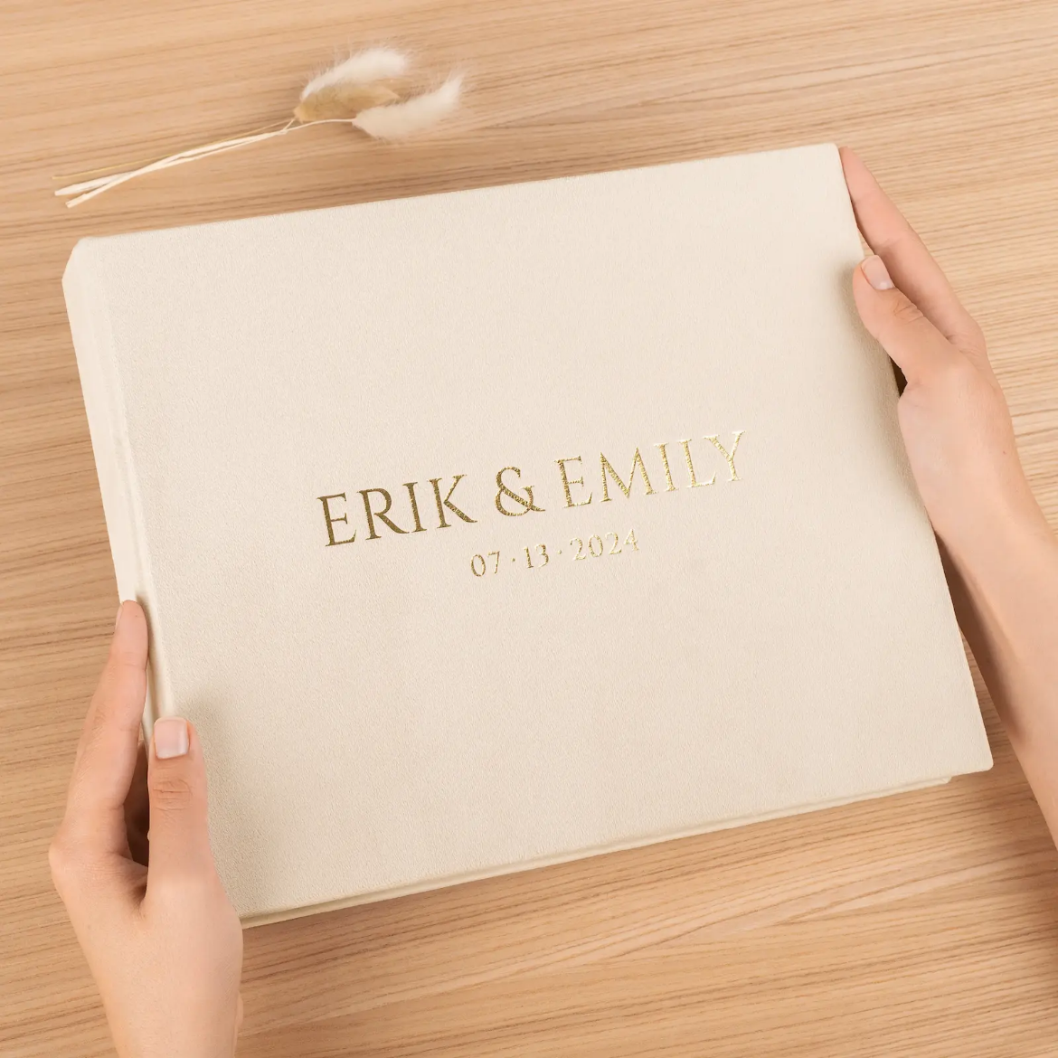 Picture of Velvet Wedding Guest Book