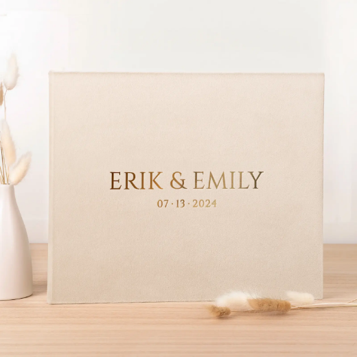 Picture of Velvet Wedding Guest Book