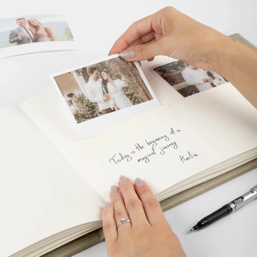 Picture of Eco Leather Wedding Guest Book