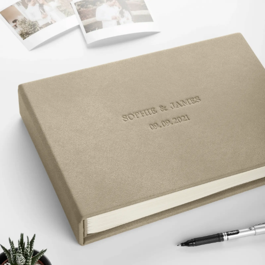 Picture of Eco Leather Wedding Guest Book