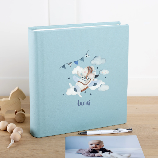 Picture of Eco Leather Baby Slip In Photo Album for 200 4x6 or 5x7  Photos