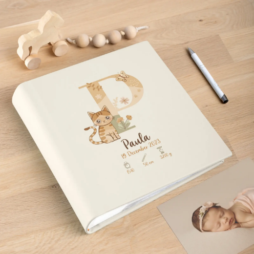 Picture of Eco Leather Baby Slip In Photo Album for 200 4x6 or 5x7 Photos