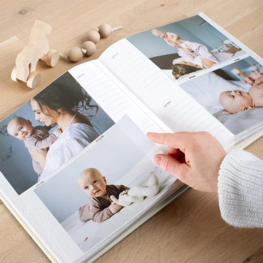 Picture of Eco Leather Baby Slip In Photo Album for 200 4x6 or 5x7 Photos