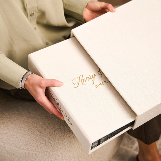 Picture of Linen Slip In Photo Album for 120-1200 4x6 Photos