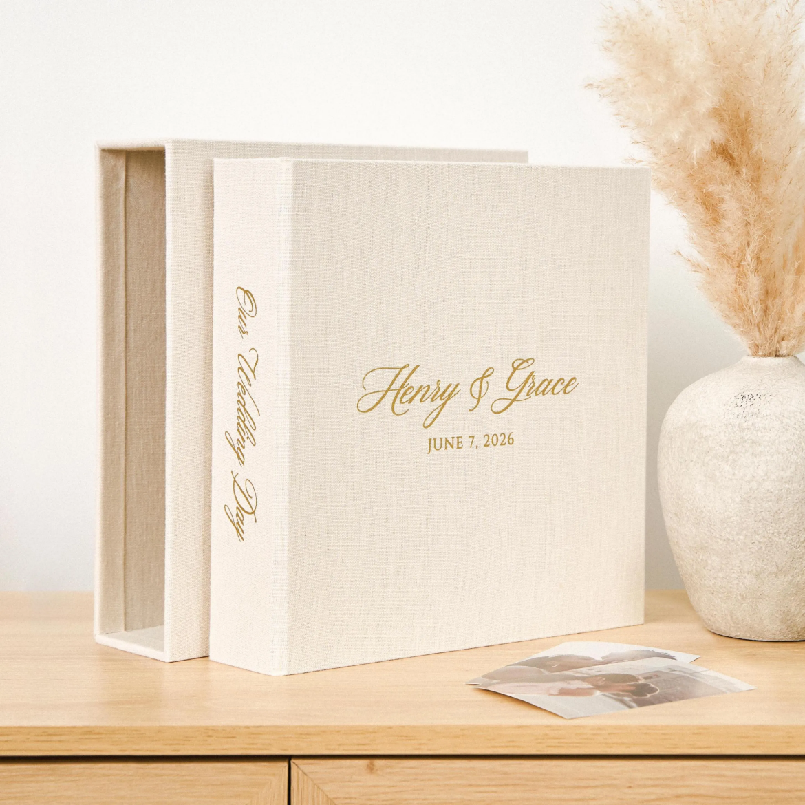 Picture of Linen Slip In Photo Album for 120-1200 4x6 Photos