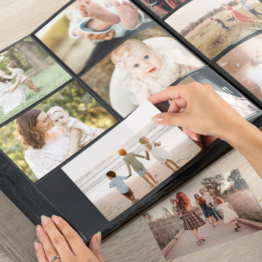 Picture of Velvet Slip In Photo Album for 120-1200 4x6 Photos, Design M27