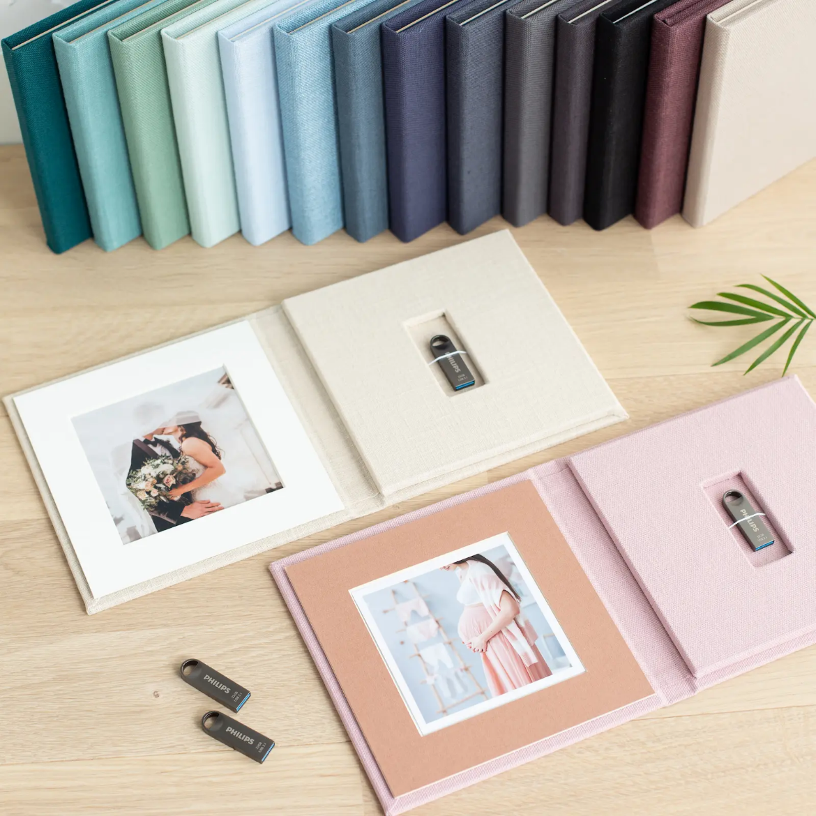Picture of Linen USB Box
