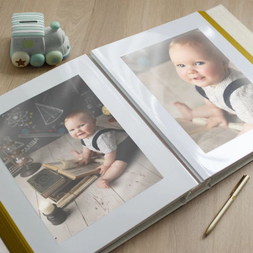 Picture of Linen Baby Self Adhesive Photo Album