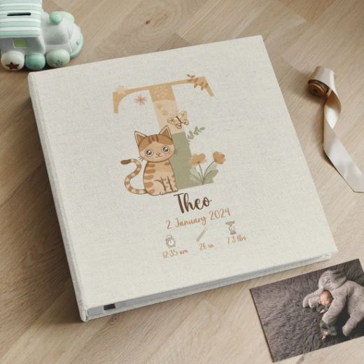 Picture of Linen Baby Self Adhesive Photo Album