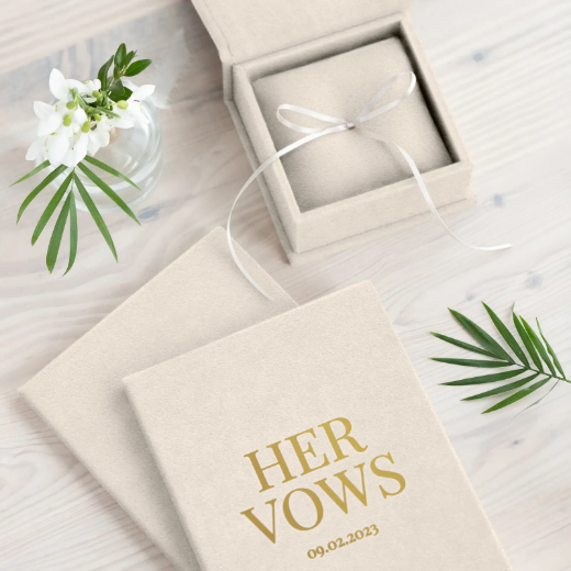 Picture of Suede Ring Bearer Box