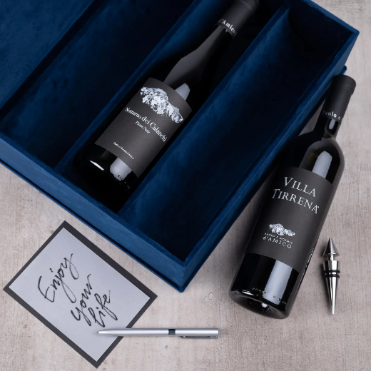 Picture of Velvet Wine Box for 3 Bottles