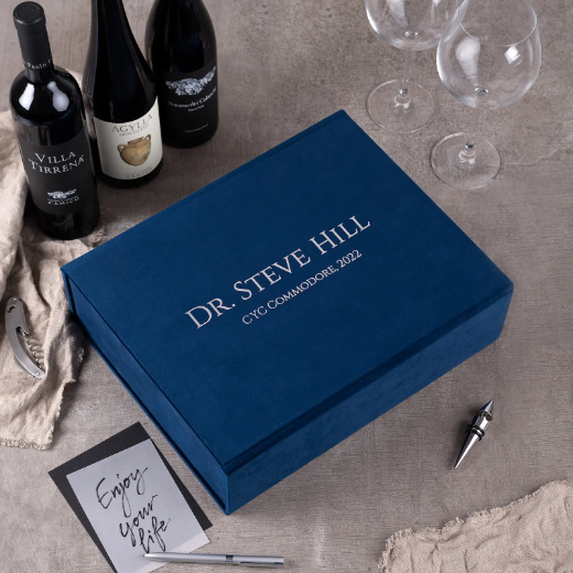 Picture of Velvet Wine Box for 3 Bottles
