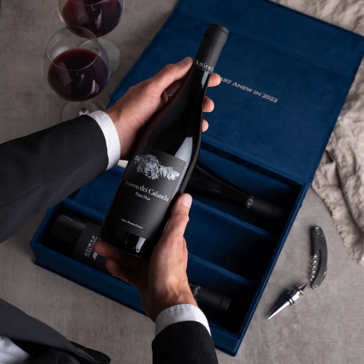 Picture of Velvet Wine Box for 3 Bottles